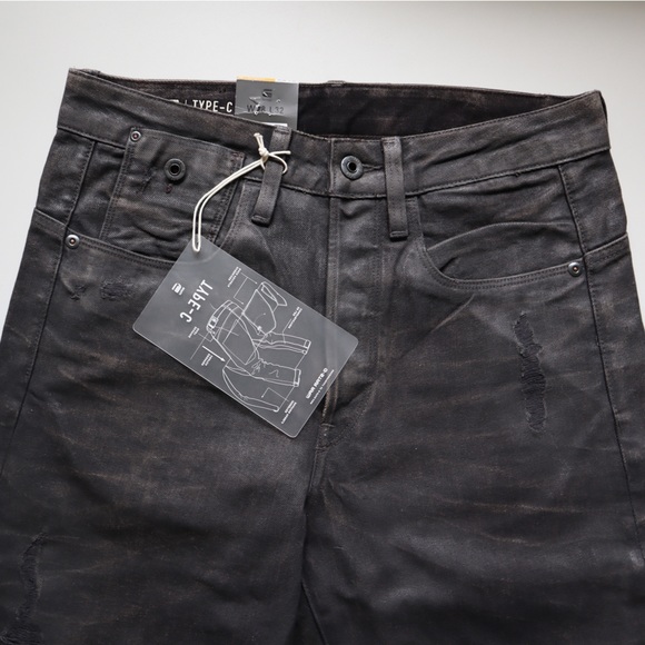 G-Star Raw men’s Renewed Type-C Tapered black denim Jeans. - Picture 4 of 12